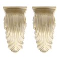 thumbnail image 1 of Huang zhong wen Set of 2 Cameau Drapery Sconce, 2-inch Diameter, Gilded French White, 1 of 3