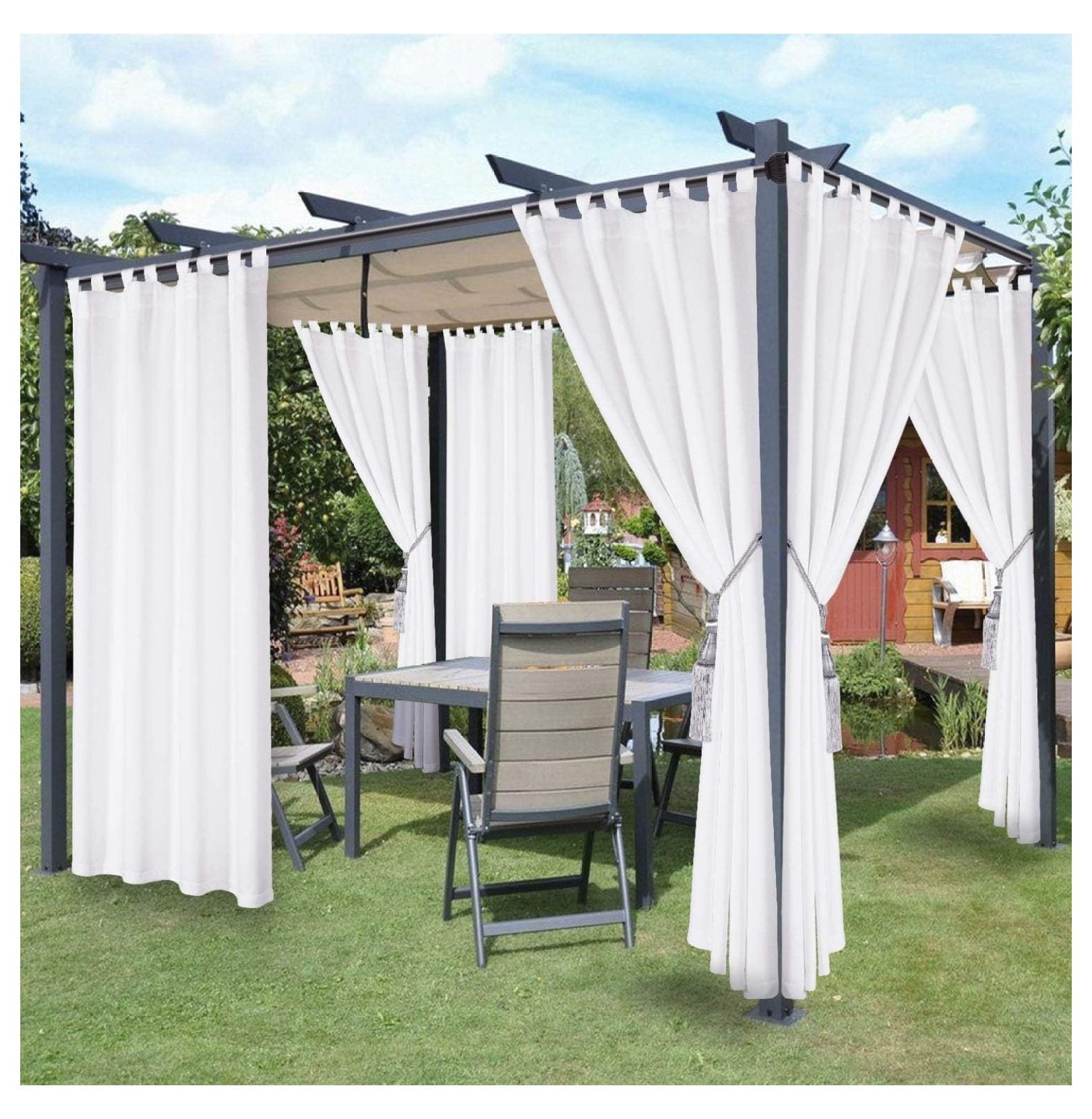 Huang Zhong Wen Waterproof Indoor Outdoor Curtains For Patio Thermal Huang Zhong Wen Waterproof Indoor Outdoor Curtains For Patio Thermal