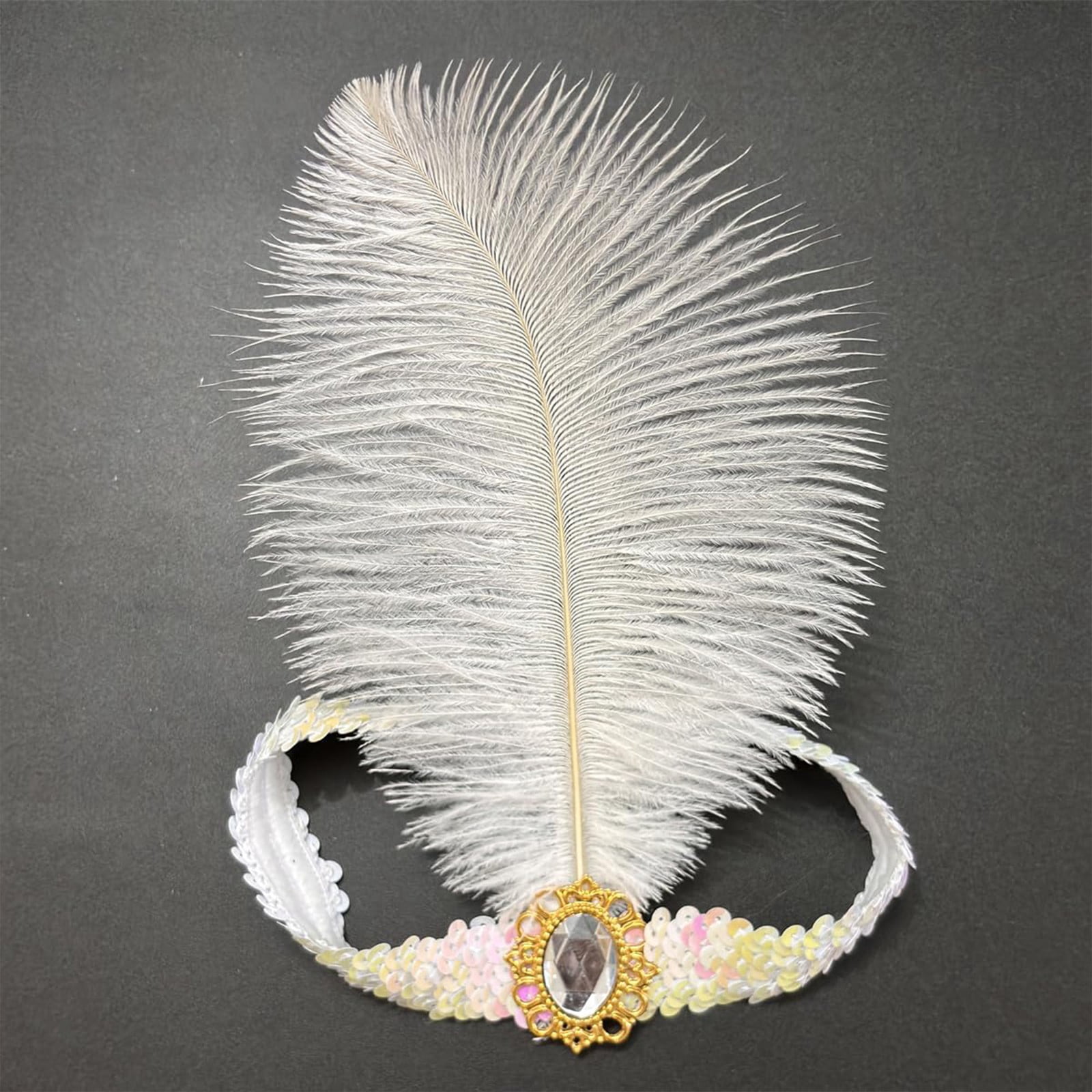 HuangHuanChen 1920s Flapper Headbands, Sparkling Sequin Head Band for ...