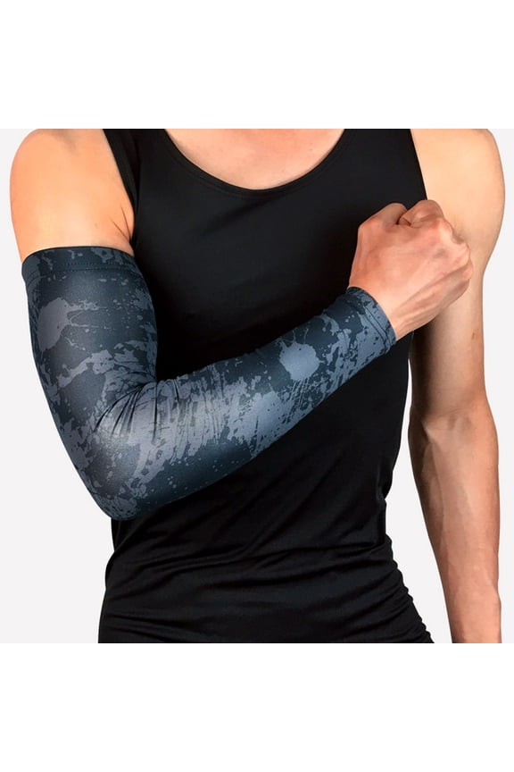 Arm Sleeves for Men Cooling UV Sun Protection Sports Compression Breathable Anti-slip Cuffs UV Compression Sun Sleeves Soft Arm Sleeves