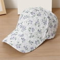 thumbnail image 1 of HuangHuanChen Baseball Cap for Women Summer Lace Style Mesh Back Sun Hat Running Cap Trucker Hats Womens Hat Trendy Creativity Flowers Baseball Cap Light Violet One Size, 1 of 6