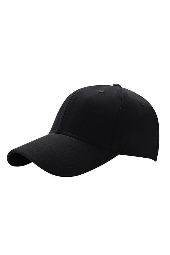 Baseball Cap for Women Men Casual Summer Outdoors Solid Color Women's Baseball Cap Sports Men's Baseball Caps Visor Sun Hat Black