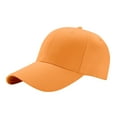 thumbnail image 1 of HuangHuanChen Baseball Cap for Women Men Casual Summer Outdoors Solid Color Women's Baseball Cap Sports Men's Baseball Caps Visor Sun Hat Orange, 1 of 4