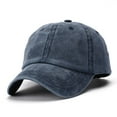 thumbnail image 1 of HuangHuanChen Baseball Caps for Men Women Unisex Casual Solid Color Baseball Hat Adjustable Washed Baseball Cap Soft Plain Hat Adjustable Dad Hat Sun Hats for Women Navy, 1 of 1