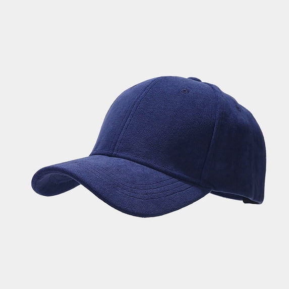 HuangHuanChen Baseball Caps Unisex Suede Soft Solid Color Curved Brim Adjustable Dad Hat Visor Cap Streetwear UV Protection Sun Hats One Size