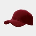 thumbnail image 1 of HuangHuanChen Baseball Caps Unisex Suede Soft Solid Color Curved Brim Adjustable Dad Hat Visor Cap Streetwear UV Protection Sun Hats One Size, 1 of 7