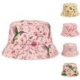thumbnail image 1 of HuangHuanChen Bucket Hat for Men Women Packable Reversible Floral Printed Sun Hats Fisherman Outdoor Sun Hat for Beach Vacation Daily Wear Summer Travel Hiking Beach Caps B One Size, 1 of 6