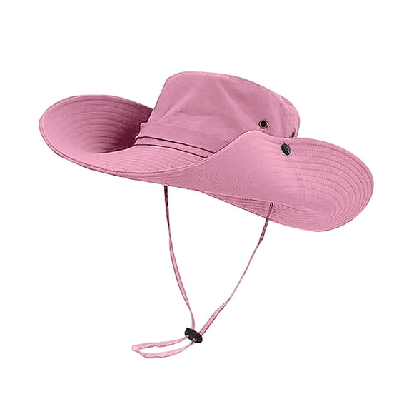 HuangHuanChen Bucket Hats for Women Foldable Hiking Fishing Summer UPF Protection Wide Brim Breathable Fishing Hat Soft Beach Outdoor UV Protection Sun Hats A