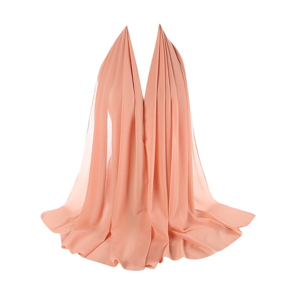 HuangHuanChen Chiffon Scarf for Women Plain Chiffon Hijab Head Scarf Shawl Wrap for Muslim Women Lightweight Shawls Headband Muslim Hijabs Scarf for Women