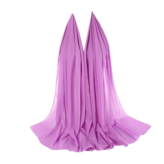 HuangHuanChen Chiffon Scarf for Women Plain Chiffon Hijab Head Scarf Shawl Wrap for Muslim Women Lightweight Shawls Headband Muslim Hijabs Scarf for Women
