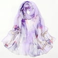 thumbnail image 1 of HuangHuanChen Chiffon Scarf for Women Scarfs For Women Lightweight Print Floral Pattern Scarf Shawl Fashion Scarves Sunscreen Shawls And Wraps For Spring Scarf for Women, 1 of 3