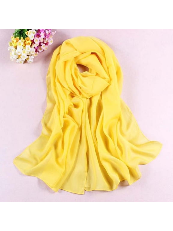 Chiffon Scarf for Women Scarf Scarves Women Thin Chiffon Shawl Long Wrap Soft Lady Scarf Scarf for Women One Size