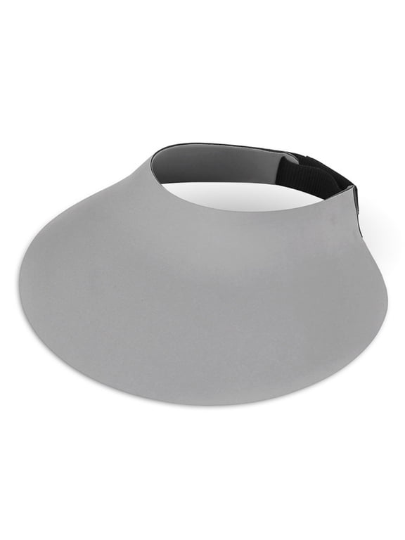 Enlarged Brim Sun Visors for Women Beach Hat Foldable Straw Visor Hat Ponytail Summer Packable UPF 50+ Sunshade Hat Sun Protection Hat Light Ashy One Size