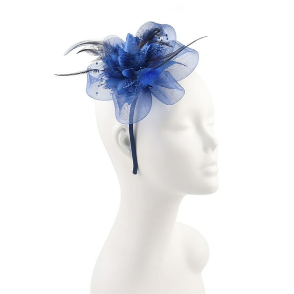 HuangHuanChen Fascinators for Women Fascinator Church Hat with Clip for Cocktail Wedding Tea Party Hats for Women Wedding Party Cap A