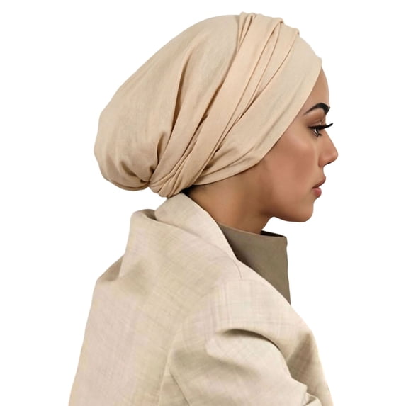 HuangHuanChen Head Wraps For Women Underscarf Caps Headwear Chic Wear Chemo Cancer Cap Soft Elastic Hat for Hair Loss Turban for Women One Size