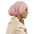 thumbnail image 1 of HuangHuanChen Head Wraps For Women Underscarf Caps Headwear Chic Wear Chemo Cancer Cap Soft Elastic Hat for Hair Loss Turban for Women One Size, 1 of 4
