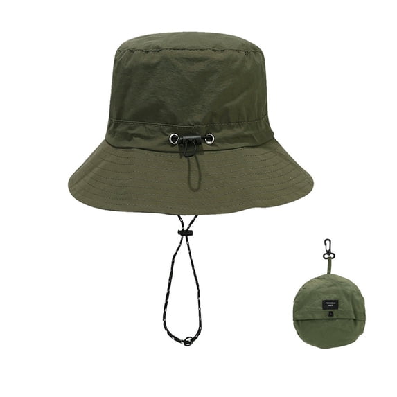 HuangHuanChen Packable Sun Bucket Hat for Men Women Outdoor UV Protection Sun Hats Quick Drying Lightweight Summer Fisherman Hat Hiking Outdoor Travel Climbing Green 2026 Sales Under $2