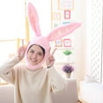 thumbnail image 1 of HuangHuanChen Plush Hats Cute Rabbit Ear Plush Animal Hat Cap Party Dress Cosplay Head Cover One Size, 1 of 3