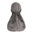 thumbnail image 1 of HuangHuanChen Silky Durag For Men Neck Drape Do Rags Cap Breathable Silky Satin Durag Extra Long Tails Headwraps Sun Hat Biker Bonnet Headwear Light Ashy, 1 of 7