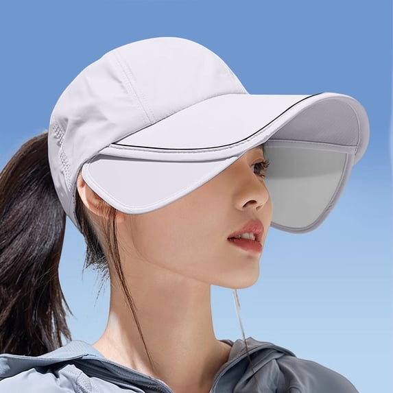 HuangHuanChen Sun Hat For Women Sun Protection Lightweight New Wide Brim Hat Visor Cap for Women Baseball Cap Hiking Running Camping Outdoor