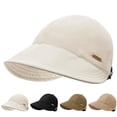 thumbnail image 1 of HuangHuanChen Sun Hat for Women Adjustable Sun Visor Hat Lightweight Breathable Casual Beach Hat Sports Cap Outdoor Travel Sun Protection Daily Wear Coffee A, 1 of 7