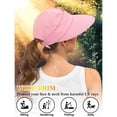 thumbnail image 1 of HuangHuanChen Sun Hats For Womens Wide Brim Visor UPF 50+ UV Protective Hiking Fishing Hats Sun Hat for Women Summer Beach Packable Cap Pink One Size, 1 of 6