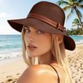 thumbnail image 1 of HuangHuanChen Sun Hats For Women Summer UPF 50+ UV Protection Sun Hat Wide Brim Packable Foldable Bucket Hat Garden Sunhat for Women Beach Hat for Travel Holiday Coffee One Size, 1 of 5