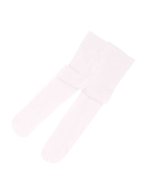 Tights for Women Lightweight Breathable Summer Base Hosiery for Casual Dress Office Wear Ballet Dance Leggings Stocking Solid Color Soft Stretch Seamless Pantyhose White M