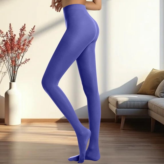 HuangHuanChen Tights for Women Semi Opaque Leggings Solid Color Footed Pantyhose Tights Women's Pantyhose Tights XL