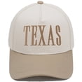 thumbnail image 1 of HuangHuanChen Trucker Hats Unisex Baseball Caps TEXAS Letter Embroidered Trucker Hat Collection Vintage Adjustable Snapback Baseball Hats for Men Women Khaki A, 1 of 3