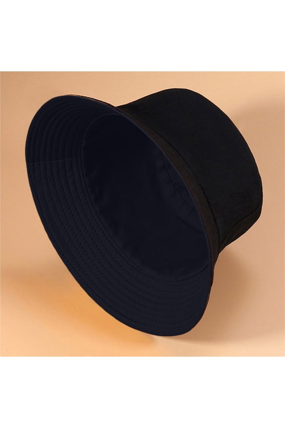 Unisex Bucket Hat Beach Sun Hat Aesthetic Fishing Hat for Men Women Teens, Reversible Double-Side-Wear Plain Beach Fisherman Hats