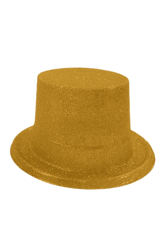 Unisex Top Hat Shiny Sequin Magician Victorian Hat Tuxedo Hat Dress Up Bowler Top Hats for Men Women Sequin Party Top Hats Disco Accessories