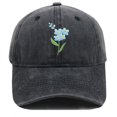 thumbnail image 1 of Vintage Floral Embroidered Baseball Cap for Women Men Adjustable Floral Embroidery Dad Hat Trendy Retro Flower Print Casual Outdoor Sports All-Day Comfort Sun Hat Black 2026 Sales Under $1, 1 of 2