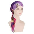 thumbnail image 1 of HuangHuanChen Womans Stretchy Beanie Turban Cap Chemo Headwrap for Women Turban Headwear for Cancer Patients Skull Cap Hair Loss Cover Lightweight Head Covering Hat Head Wrap Purple One Size, 1 of 5