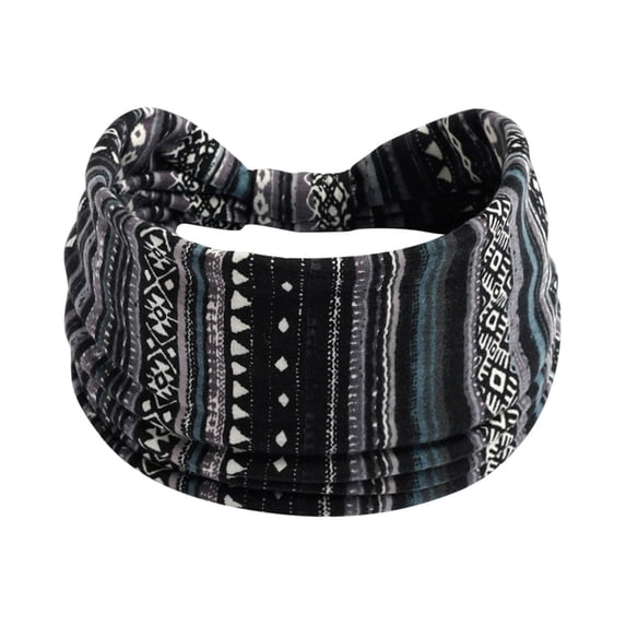 HuangHuanChen Women Elastic Headband Yoga Headband for Women Hijab Wicking Headband Elastic Running Sports Headband Spa Headband Navy