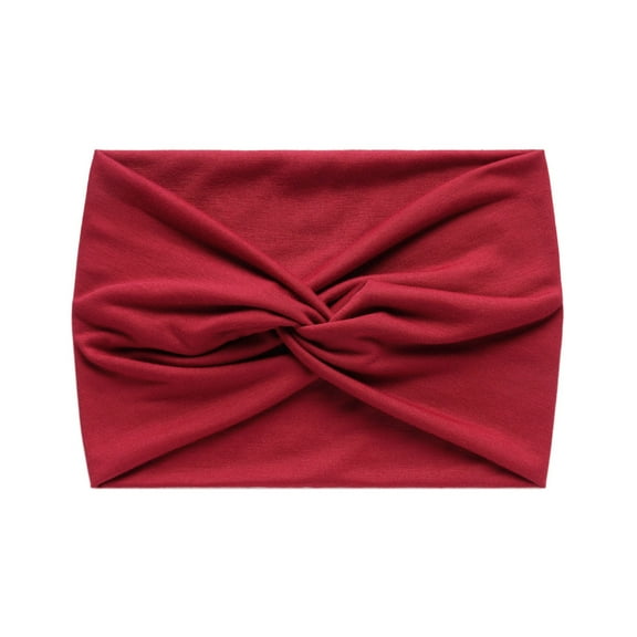 HuangHuanChen Women Fashion Headbands Casual Yoga Hairband Sports Elastic Headbands 18cm Red