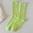 thumbnail image 1 of HuangHuanChen Womens Socks Thin Cotton Socks Soft Cotton Bootie Socks Above Ankle Crew Socks Green, 1 of 4