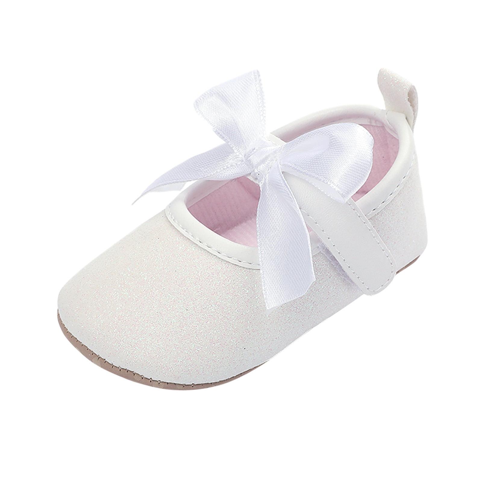 Huanghuaa Toddler Kids Girls Soild Colour Bowknot Princress Shoes Soft