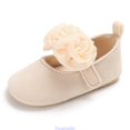 thumbnail image 1 of Huanglei Baby Girls First Walking Shoes Soft Sole Floral Ballet Sneakers For Toddler , Size 4 ,Beige, 1 of 5