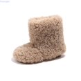thumbnail image 1 of Huanglei Baby Girls Winter Boots Lined Booties With Ankle Warm Shoes For Toddler Non Soft Sole, 1 of 5