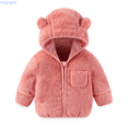 thumbnail image 1 of Huanglei Baby Infant Boys Girls Winter Coat With Fold Over Mittens Fleece Outwear Jacket Warm Clothes Bear Hooded Water-Resistant Coats 18-24 Months, 1 of 4