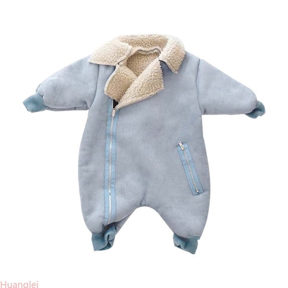 Huanglei Baby Romper Bear Snowsuit Winter Unisex Children Hooded Jumpsuit Bodysuit Outwear ,12-18 Months ,Blue
