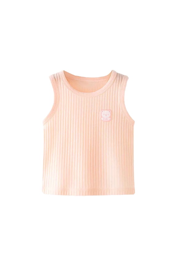 Baby Sleeveless Strap Tank Top Outerwear Soft Casual Camisole For Newborns & Infants