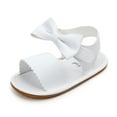 thumbnail image 1 of Huanglei Babys Sandals Open Toe ,4 Infant ,White, 1 of 3