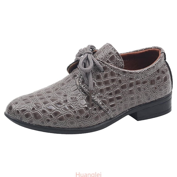 Huanglei Boy Flats Shoes ,2 Big Kids ,Gray