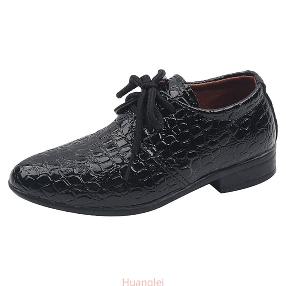 Huanglei Boy Flats Shoes ,7.5 Toddler ,Black