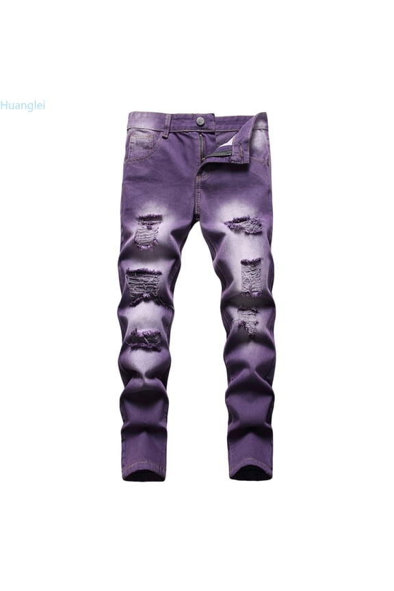 Boy's Fit Ripped Distressed Kids Denim Jeans Pants Boys Joggers Pants