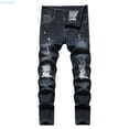 thumbnail image 1 of Huanglei Boy's Fit Ripped Distressed Kids Denim Jeans Pants Casual Trousers, 1 of 6