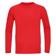 thumbnail image 1 of Huanglei Boys Active Tops Long Sleeve Performance Shirt For Kids Sports Training Gym Workout Athletic Tee Comfortable Stretchy Fabric, 1 of 4