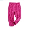 thumbnail image 1 of Huanglei Boys And Girls' Flannel Clothes Pants Winter Warm Soft Fuzzy Homewear With Sweatpants Girls Trousers, 1 of 4